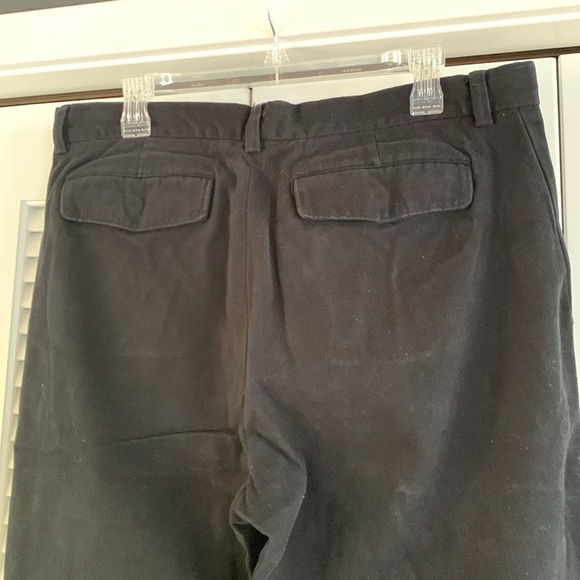 Banana Republic Dawson Black Cotton Chino Pants Men’s Flat Front Size 36 x 30 - Picture 4 of 9